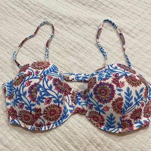 Underwire bra top bikini